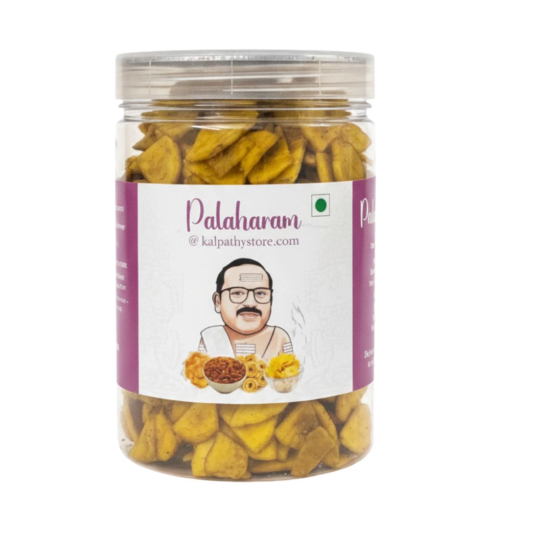 Palaharam at Kalpathy Store Premium 4 Cut Banana Chips in Coconut Oil | Sadhya Special | 150 G Pet Jar PAck