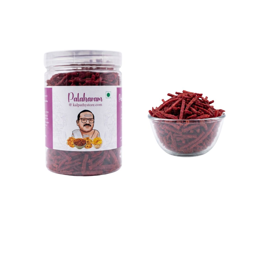 Palaharam at KalpathyStore Beetroot Chips Stick Cut Crispy Veg Snack 150g