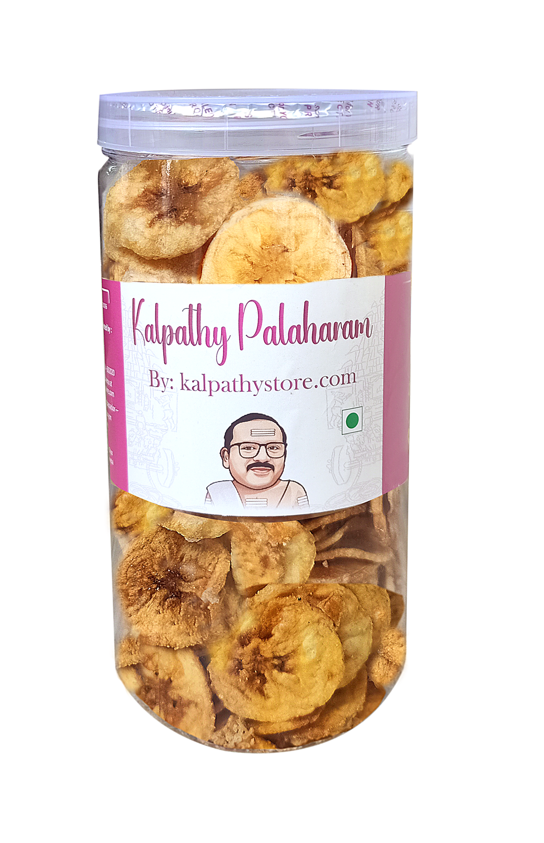 Palaharam at Kalpathy Store – Ripe Banana Chips (Nendran Pazham Chips) – 150g PET Jar