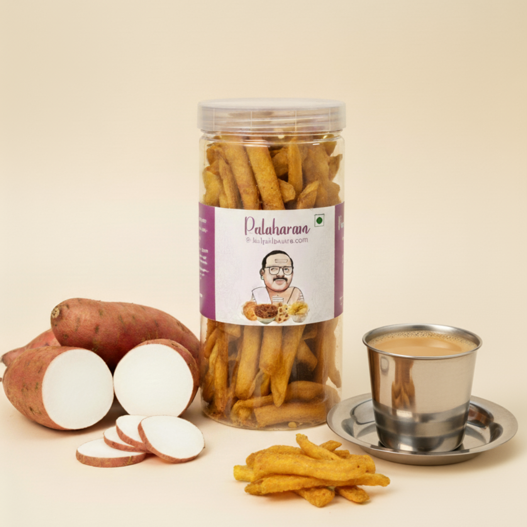 Palaharam at KalpathyStore Sweet Potato Chips | Kerala Style Crispy Snack | Naturally Sweet & Crunchy | 150g Pack